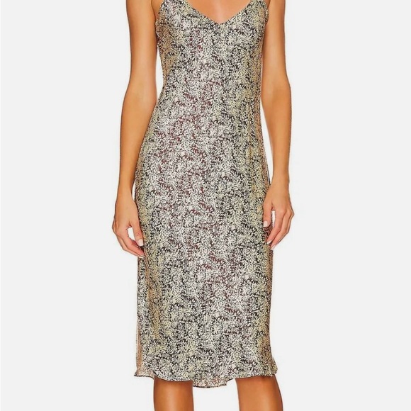 NWT NILI LOTAN
Short Cami Dress In Fall Leaf small - Picture 2 of 5